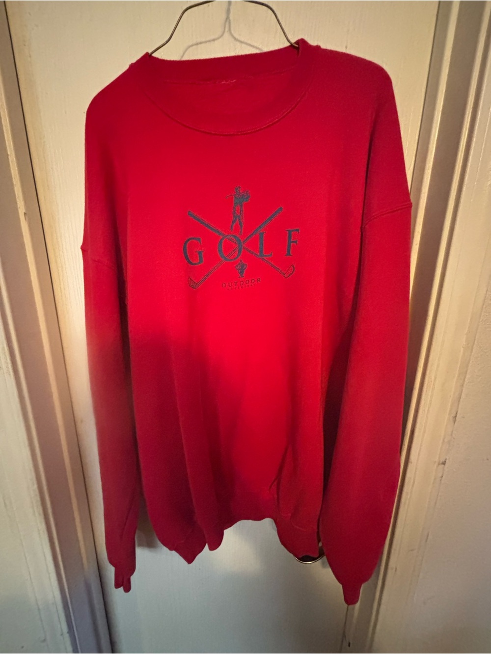VINTAGE Golf Outdoor Red Crewneck Sweater